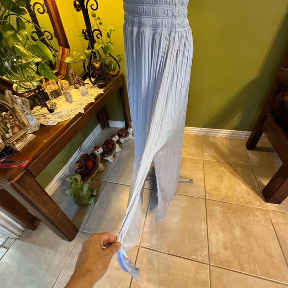 BCBGMaxAzria Light Blue One-Shoulder Dress - Picture 4 of 10